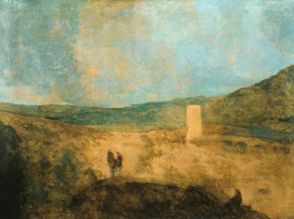 Landscape with castle by Richard Wilson